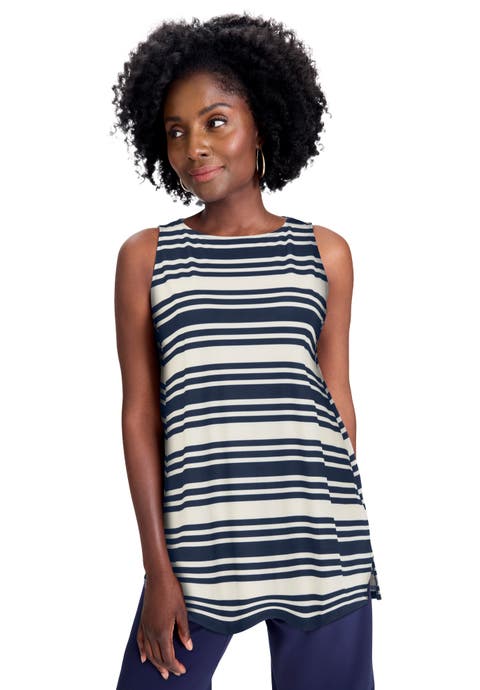 Stretch Knit Tunic Tank (Plus)