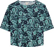 Seasalt Cornwall Tremayne Quay Floral Organic Cotton Top