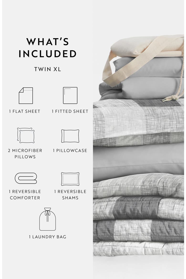 Ultimate College Essentials Bedding Bundle., Alternate, color, GRAY