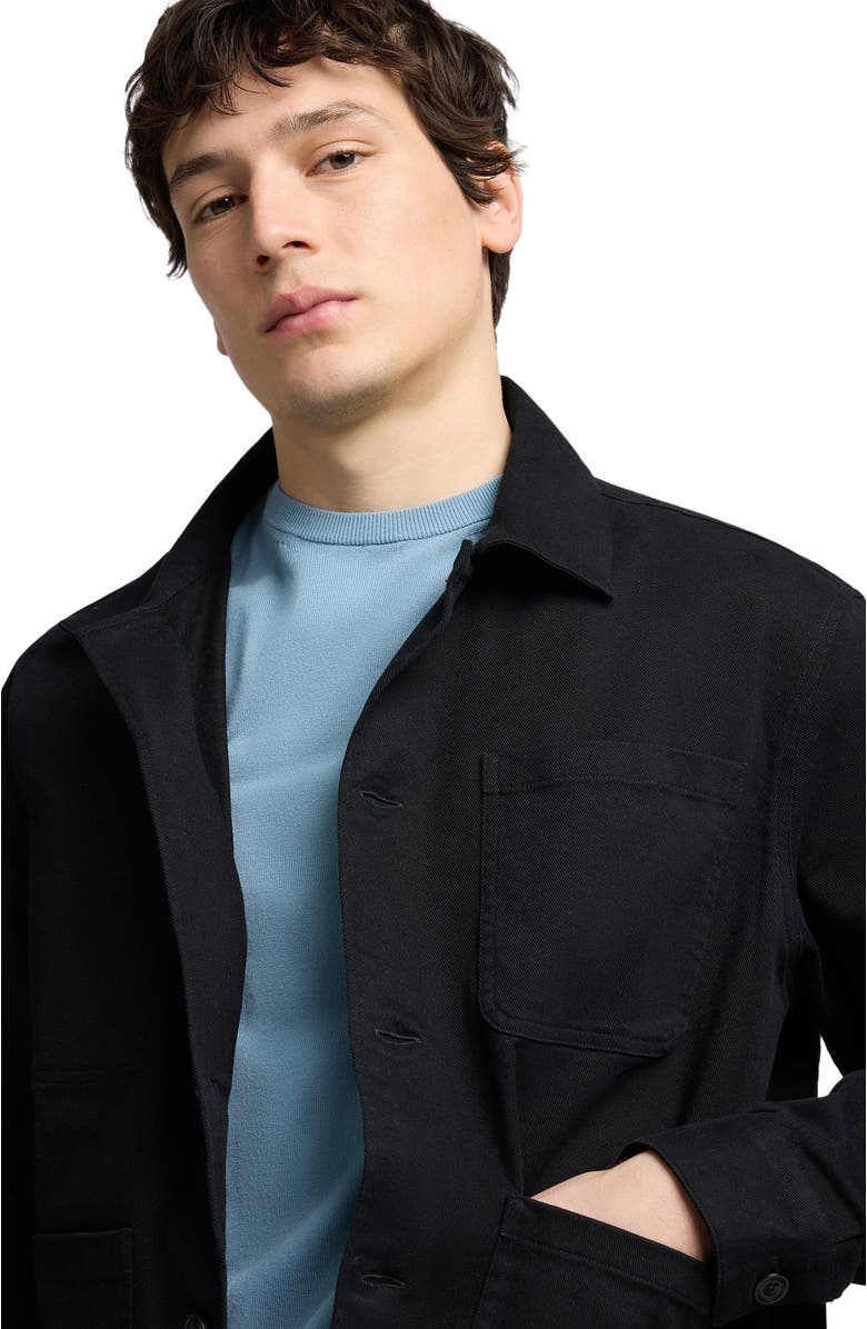 Onia Twill Chore Jacket, Alternate, color, Black
