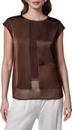 Donna Karan New York Mixed Media Top
