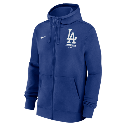 Men's Nike Royal Los Angeles Dodgers Primetime Lockup Full-Zip Hoodie