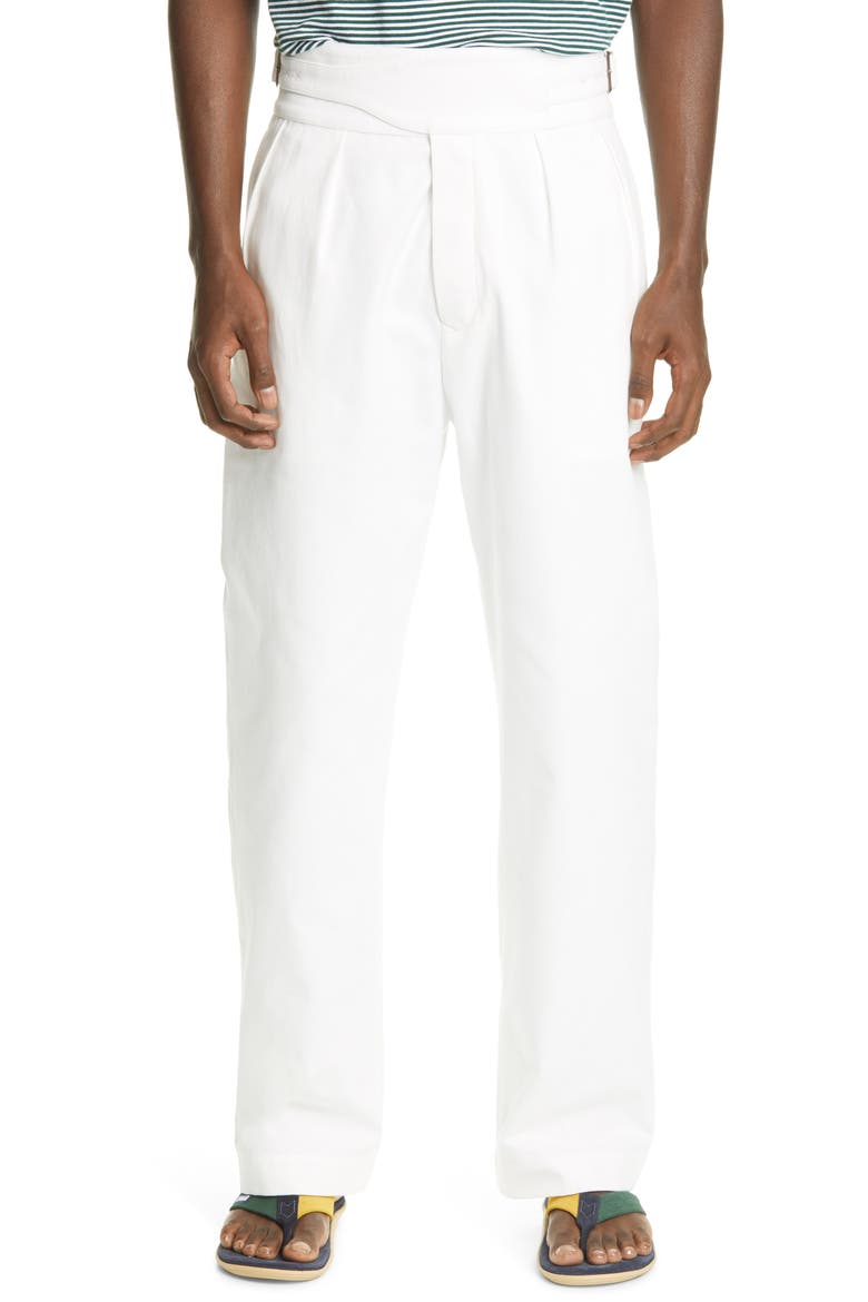Twill Gurkha Pants (Nordstrom Exclusive Color), Alternate, color, WHITE