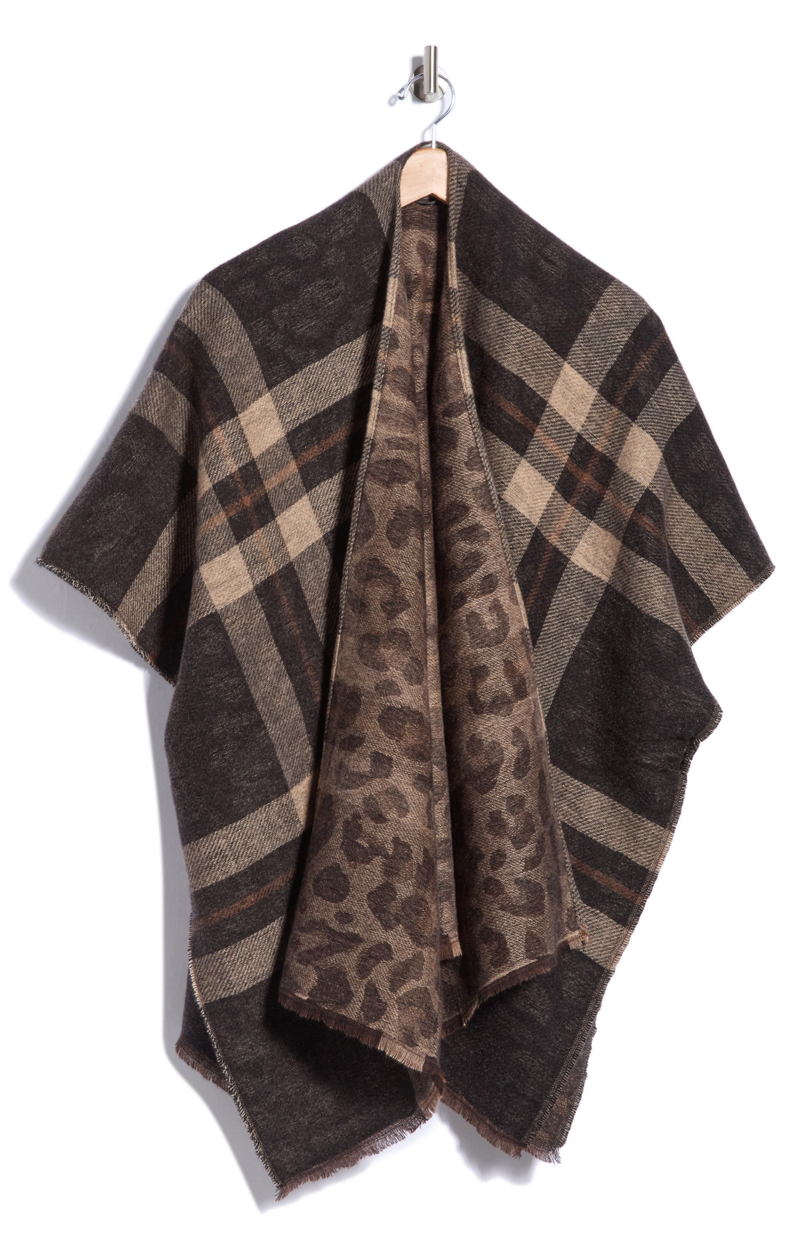 Leopard & Plaid Reversible Topper