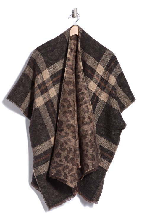 Leopard & Plaid Reversible Topper