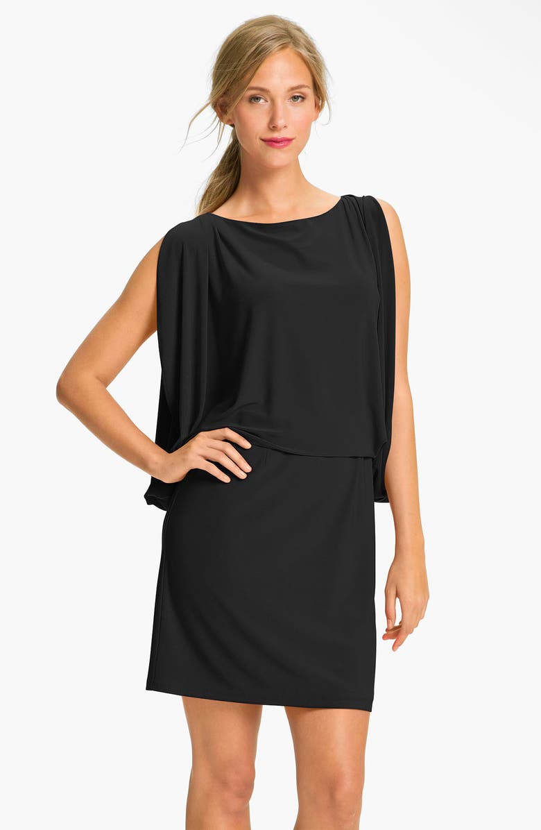 Jessica Simpson Draped Sleeve Jersey Blouson Dress, Main, color,
