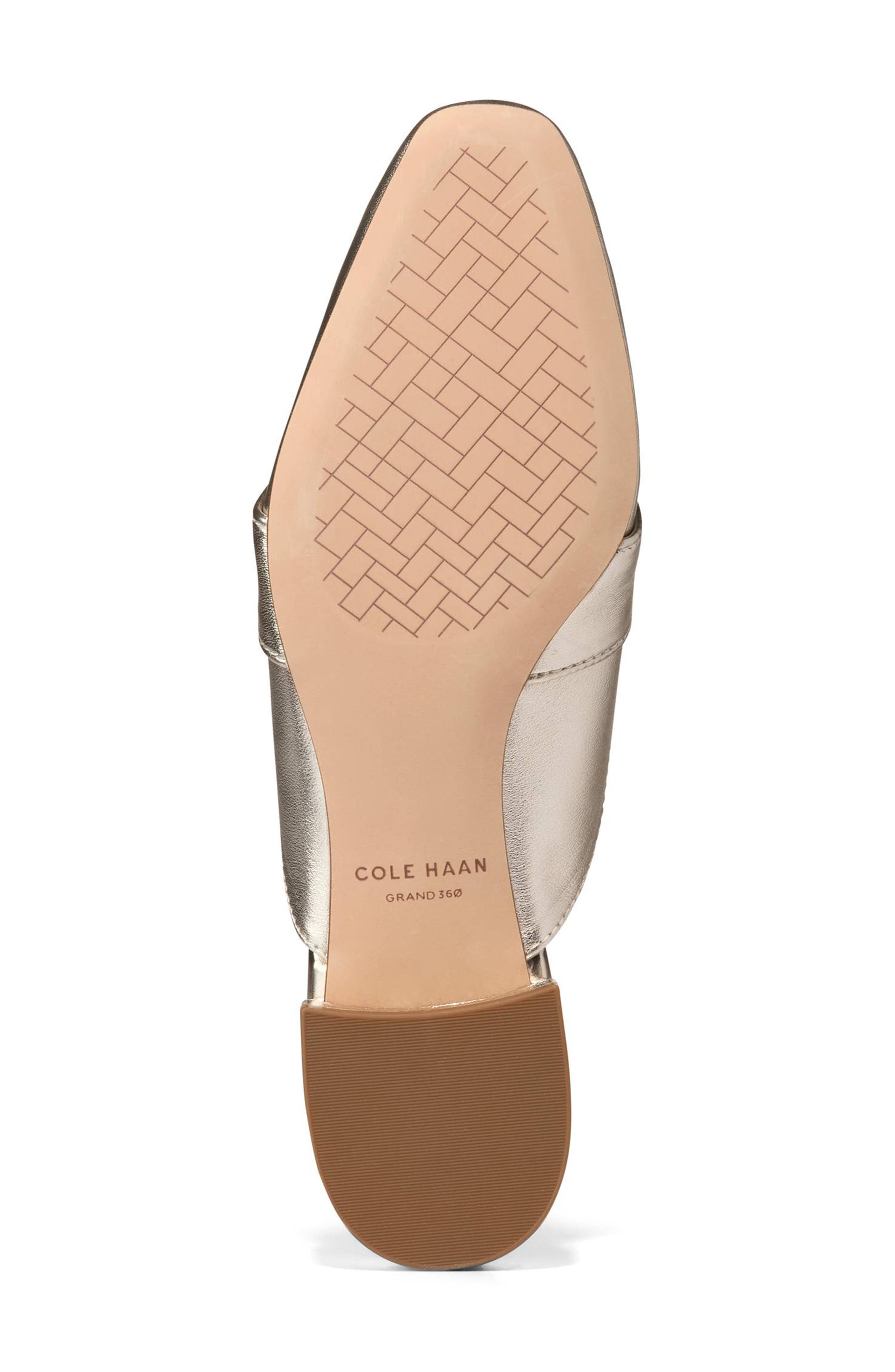 Cole Haan Pasha Mule, Alternate, color, Soft Gold Leather