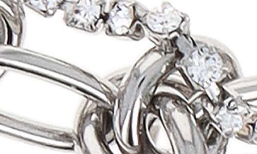 Justine Clenquet Dana Crystal Layered Bracelet In Silver