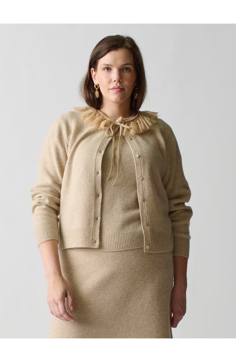 Lingua Franca Brushed Wool Cardigan, Alternate, color, 