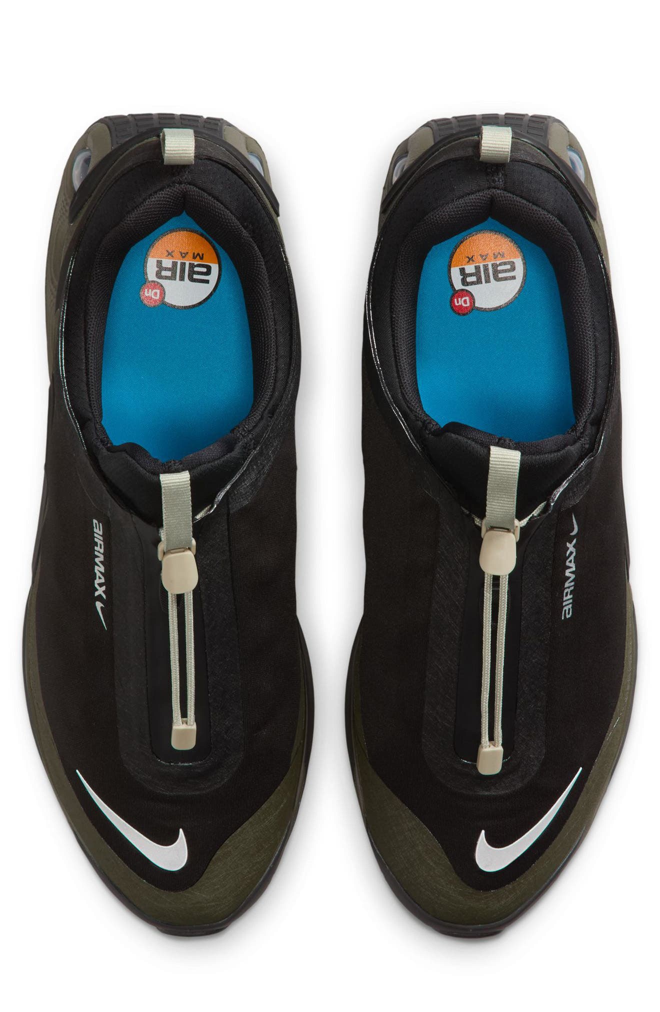 Nike Air Max Dn Roam Waterproof Sneaker, Alternate, color, Black/ Silver/ Cargo Khaki