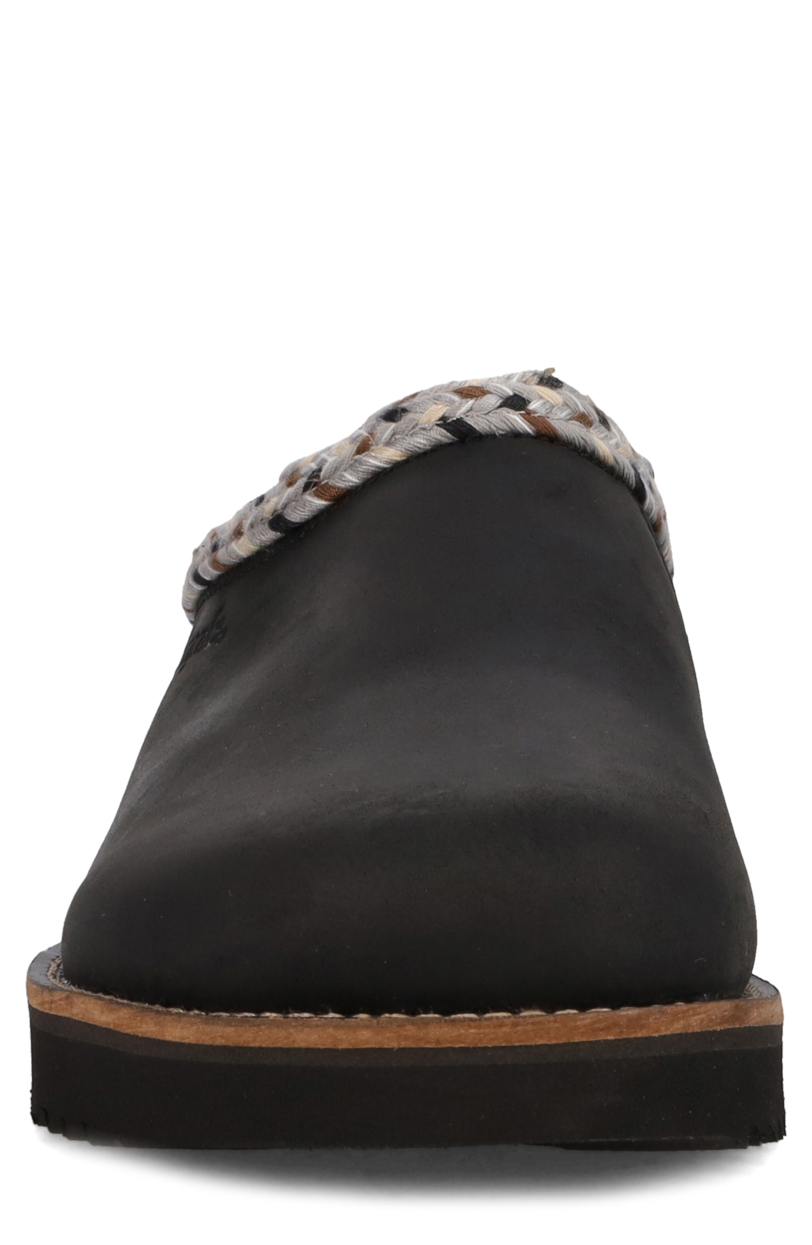 Original Leather Clog, Alternate, color, BLACK