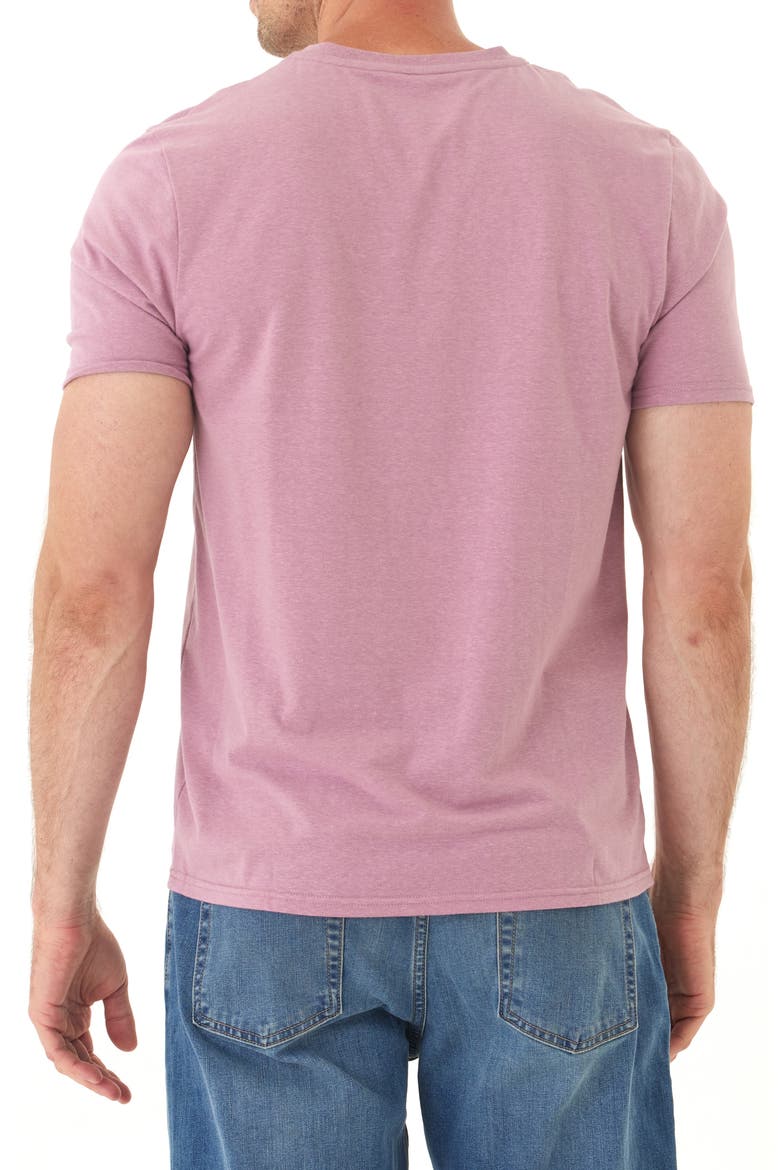 V-Neck Slub T-Shirt, Alternate, color, CHERRY BLOSSOM