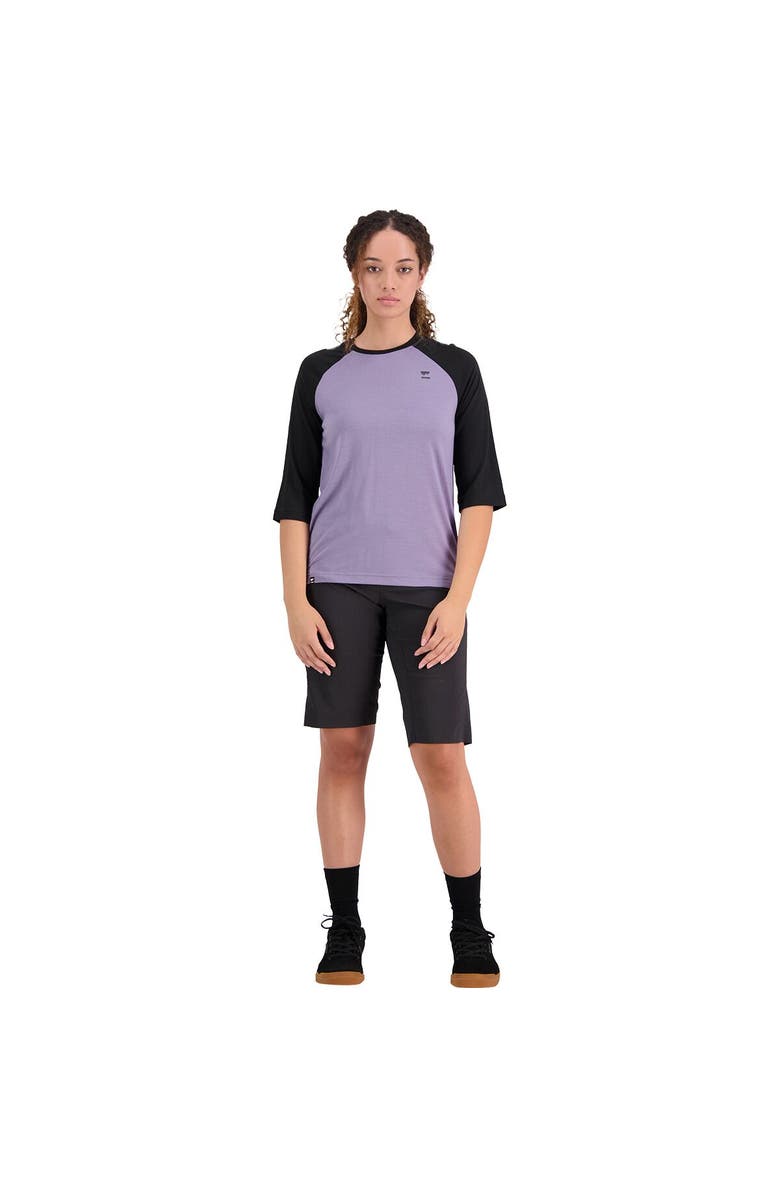 Mons Royale Tarn Merino Shift Raglan 3/4 Sleeve - Women's, Alternate, color, Thistle/Black