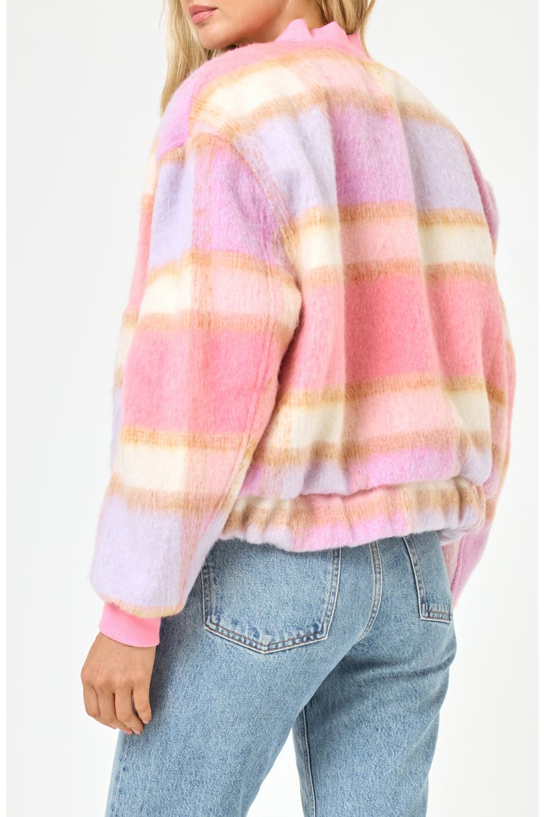 Quinn Plaid Bomber Jacket, Alternate, color, POINT DUME PLAID