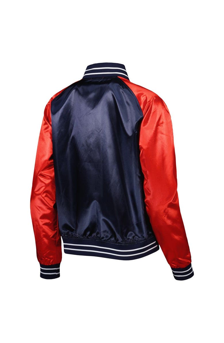 Mitchell & Ness Women's Mitchell & Ness Navy New York Yankees Team 2.0 Satin Raglan Full-Snap Jacket, Alternate, color, Navy