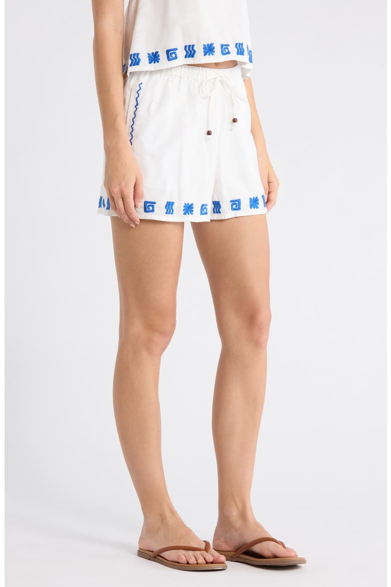 Wanderer-Sun Stamp Shorts, Alternate, color, SALT CRYSTAL