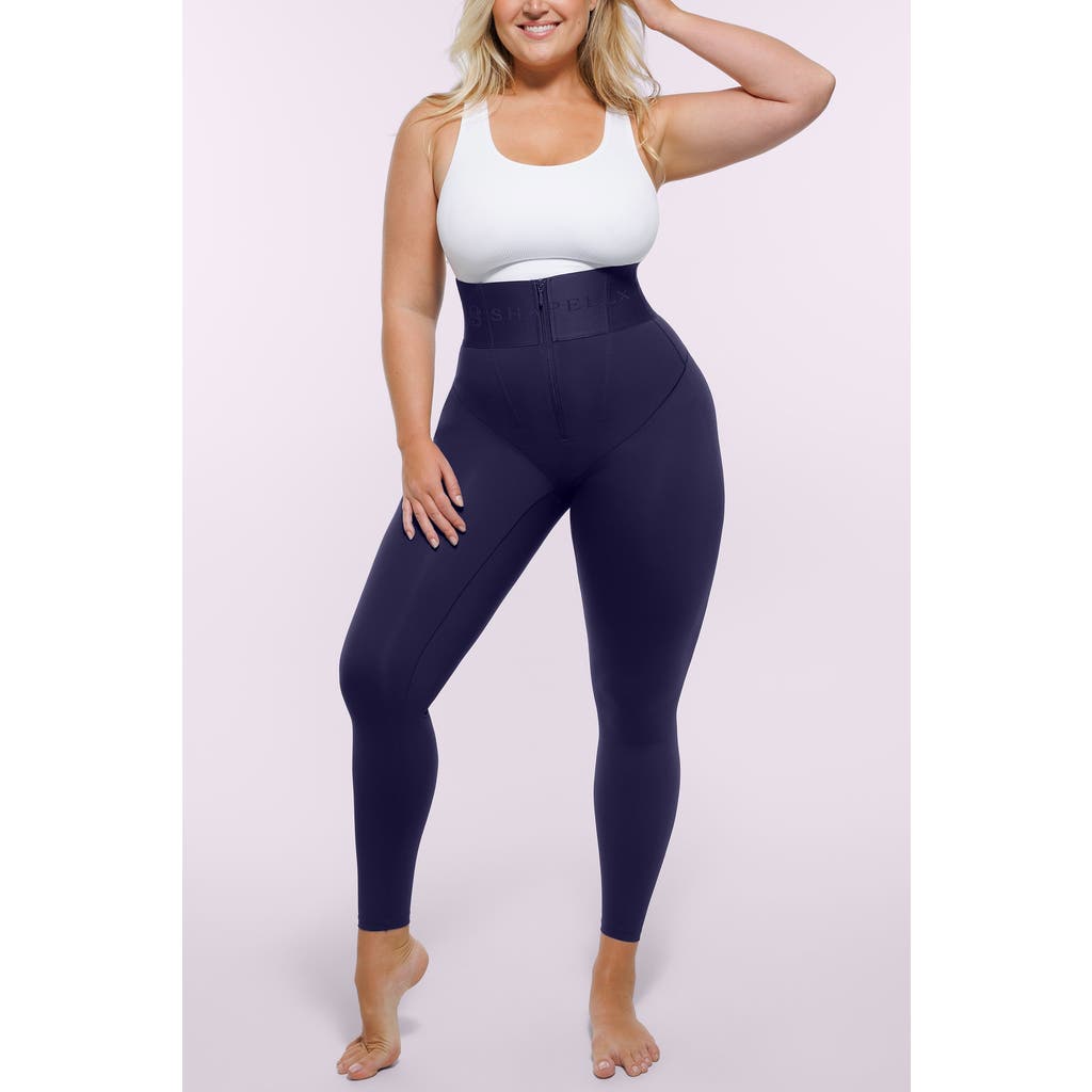 Shapellx Bare Essentials Airslim High-waisted Full-length Shaping Leggings In Blue
