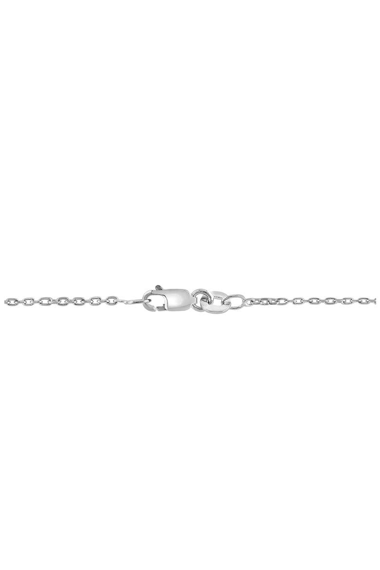 Sterling Silver Diamond Hamsa Pendant Necklace - 0.16ct., Alternate, color, SILVER