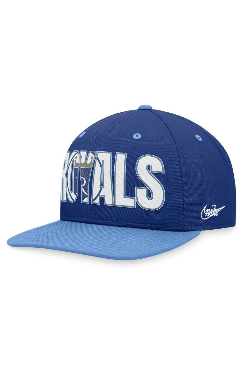 Men's Nike Royal Kansas City Royals Cooperstown Collection Pro Snapback Hat, Alternate, color, Royal