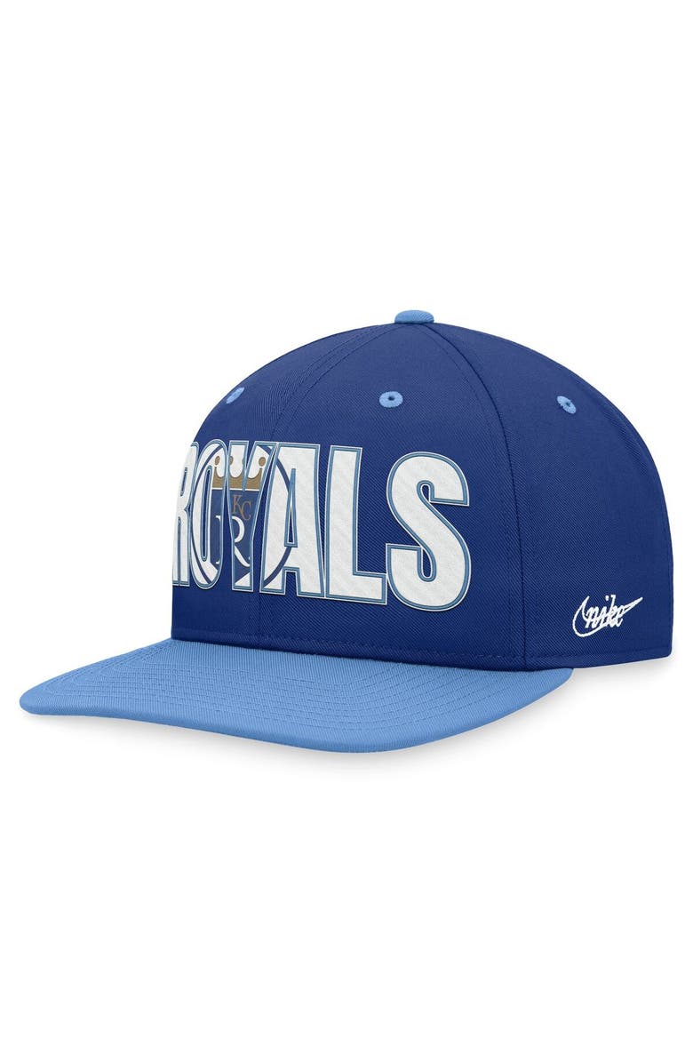 Nike Men's Nike Royal Kansas City Royals Cooperstown Collection Pro Snapback Hat, Alternate, color,