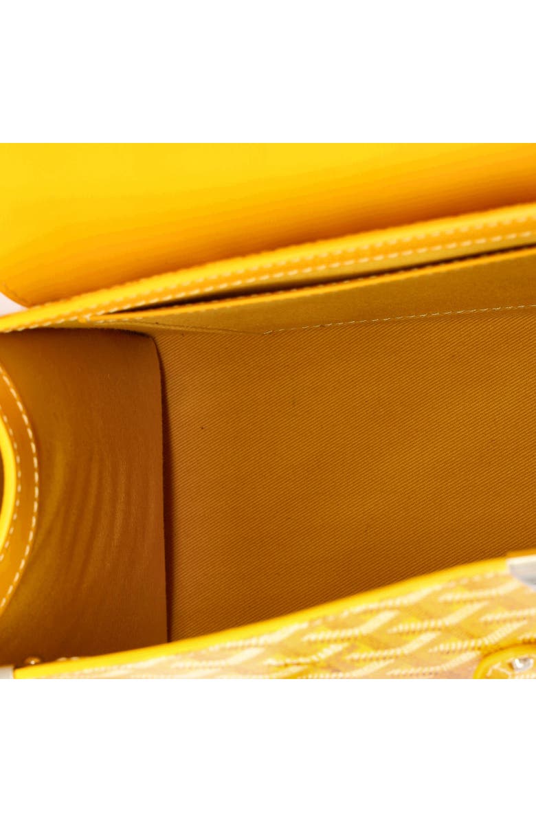 Pre-Owned Goyard Saigon Top Handle Bag Coated Canvas with Leather PM, Alternate, color, Yellow