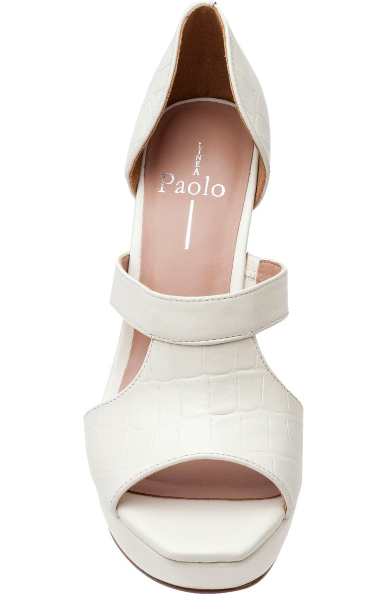 Linea Paolo Ileana Platform Sandal, Alternate, color, White