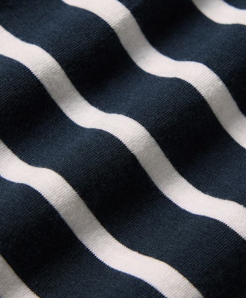 Pact Organic Cotton Softspun Boat Neck Dress In Blue