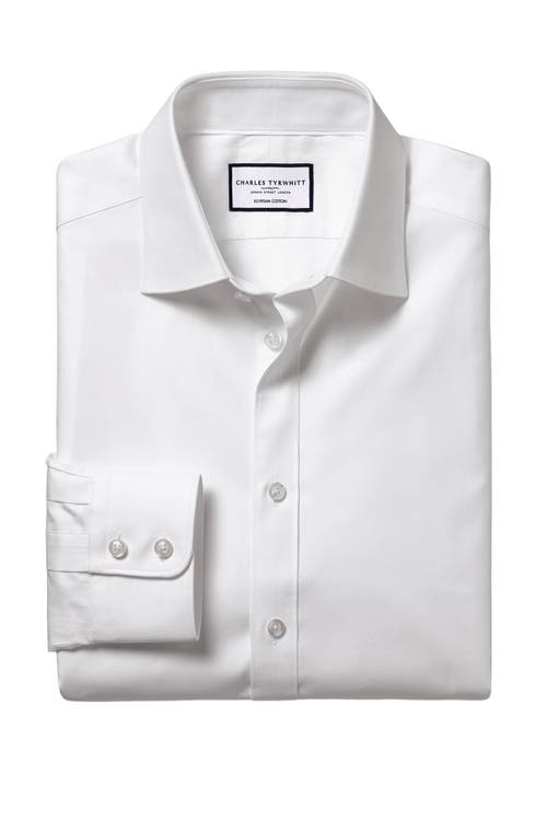 CHARLES TYRWHITT CHARLES TYRWHITT EGYPTIAN COTTON TWILL SLIM FIT SHIRT SINGLE CUFF