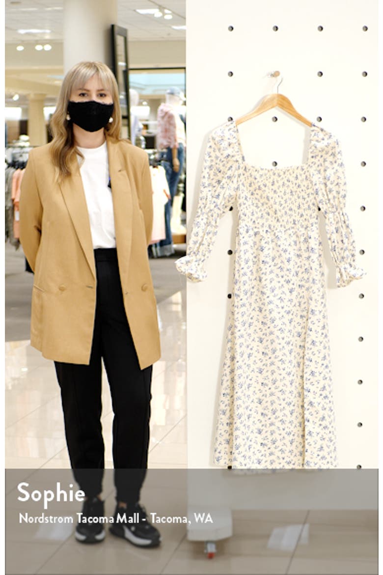 Hyland Smocked Puff Sleeve Dress video