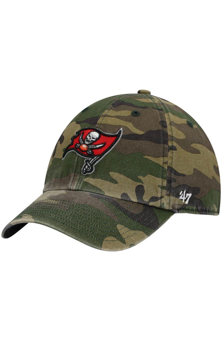 '47 Men's '47 Camo Tampa Bay Buccaneers Woodland Clean Up Adjustable Hat, Main, color, 