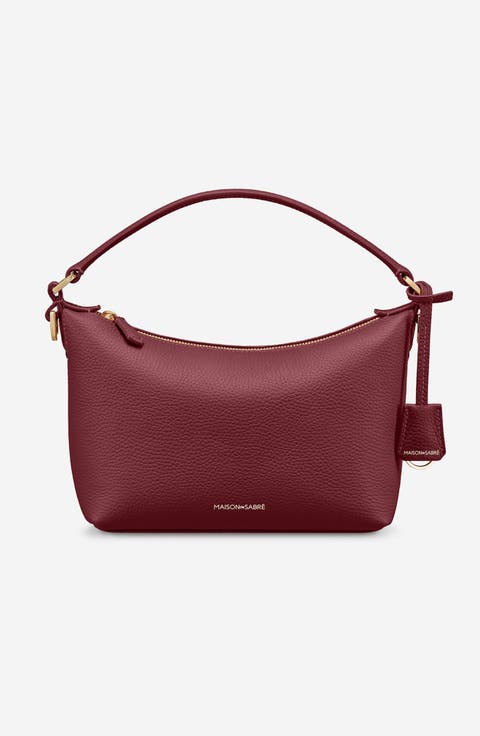 Small Leather Soft Hobo