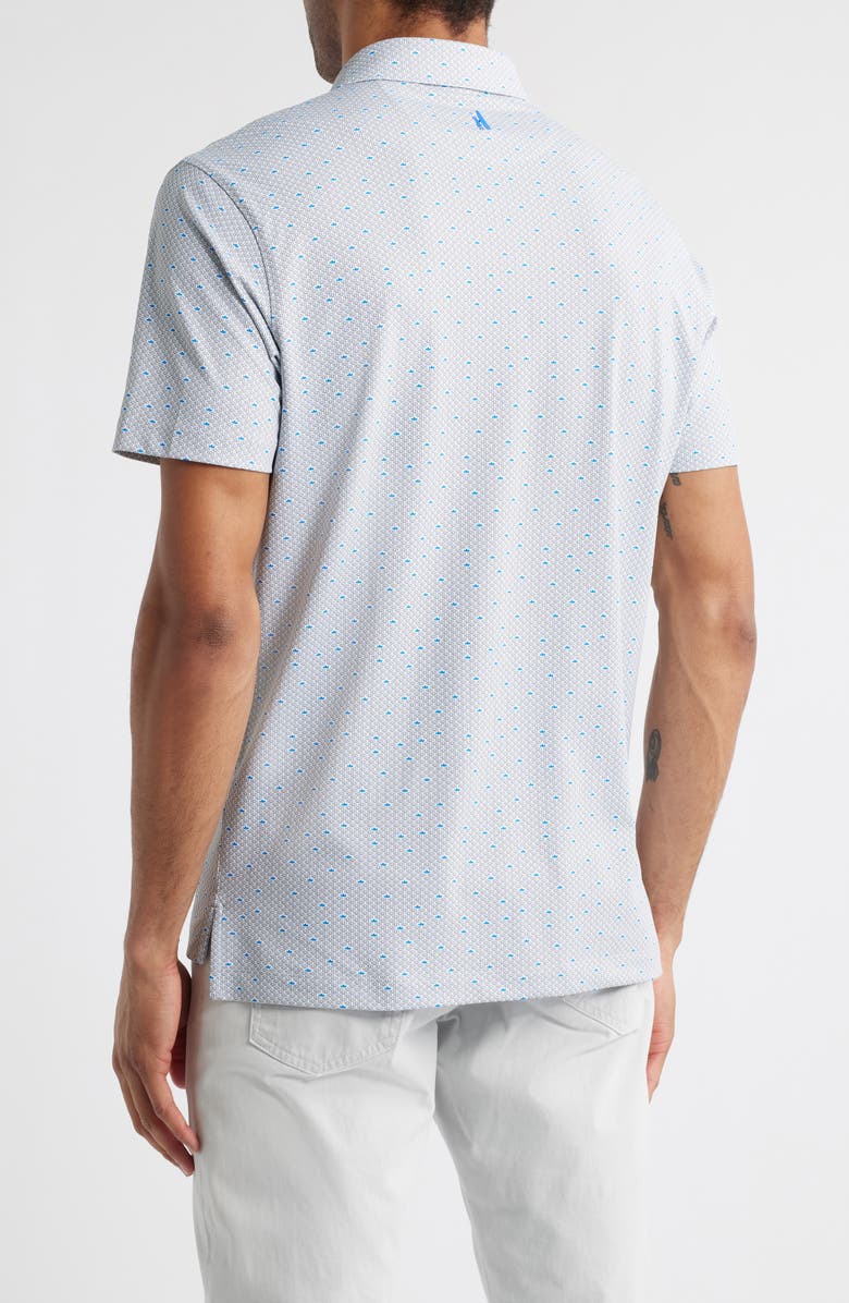 johnnie-O Poppy Microfloral Print PREP-FORMANCE Golf Polo, Alternate, color, Thunder