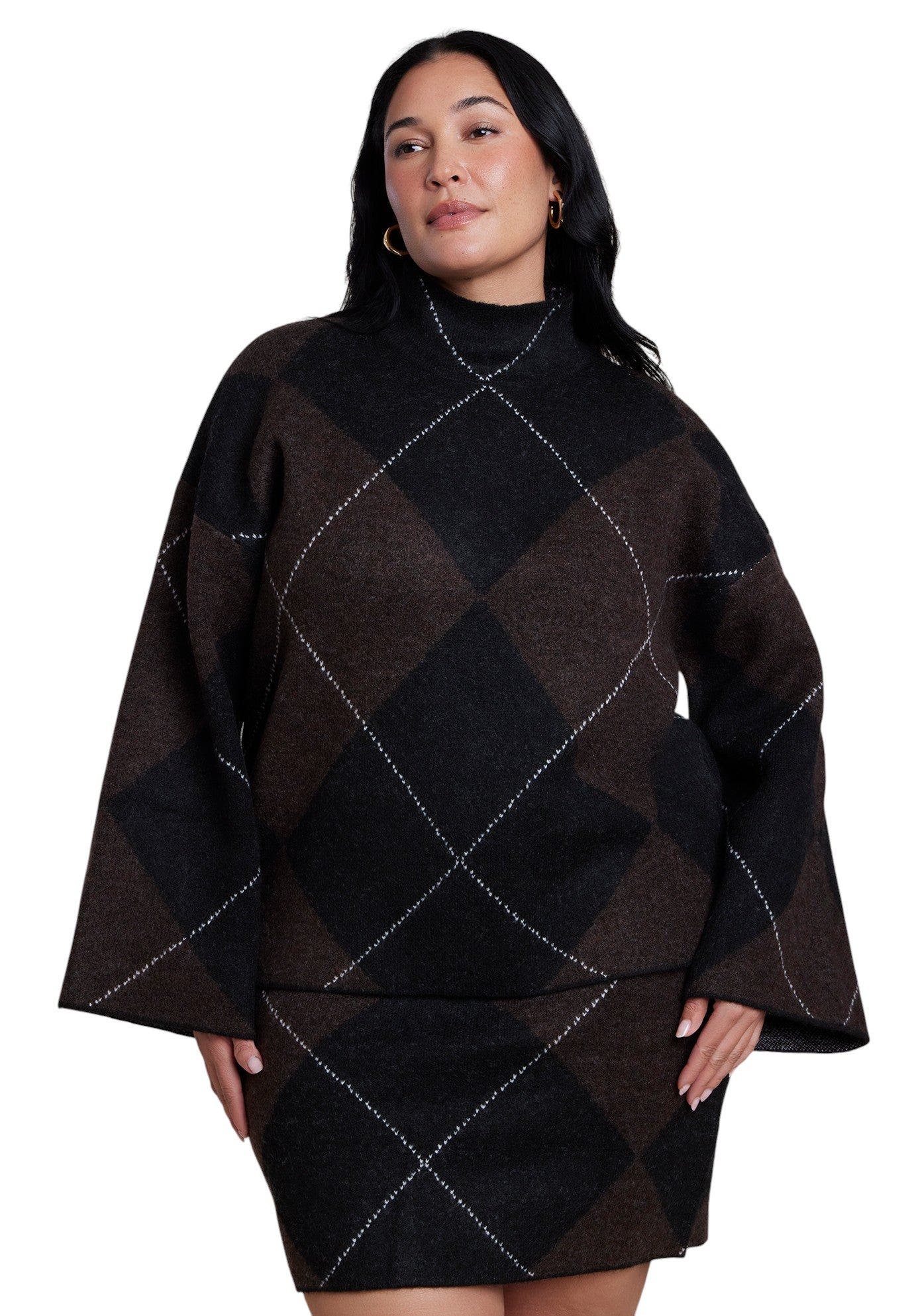 selected DARK BROWN ARGYLE