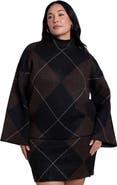 ELOQUII Mockneck Intarsia Sweater (plus)