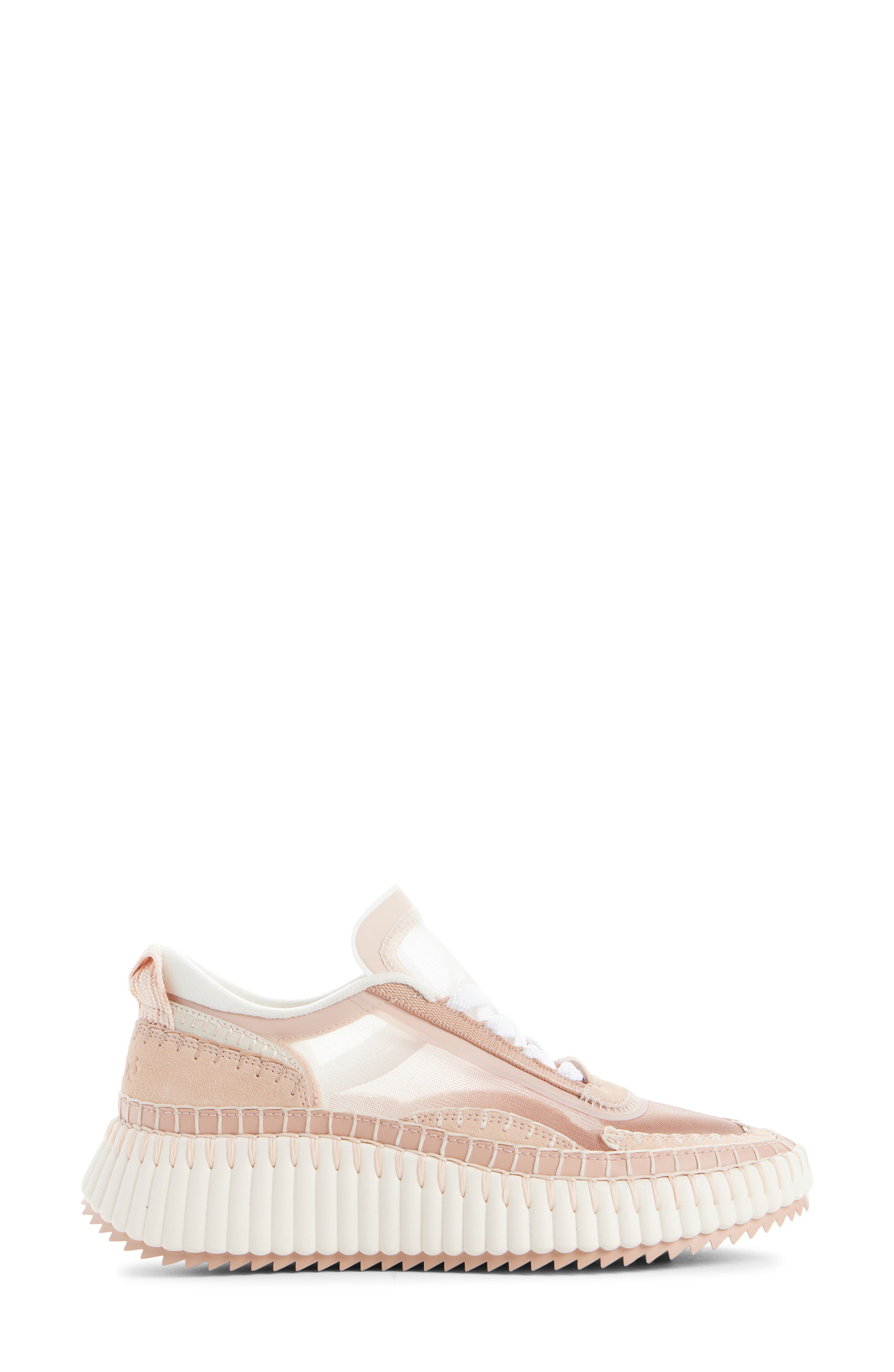 Chloé Nama Platform Sneaker, Alternate, color, Blushy Beige