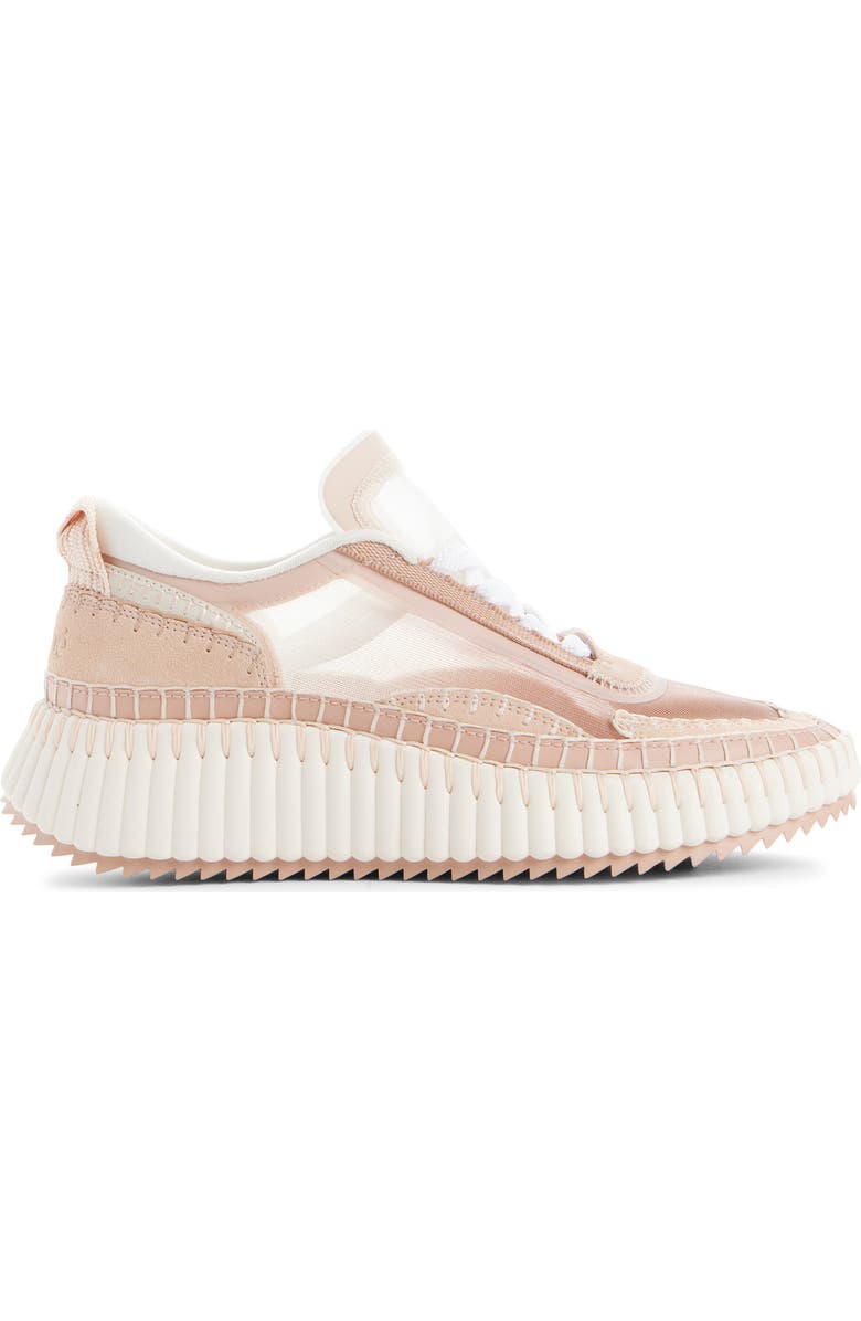 Chloé Nama Platform Sneaker, Alternate, color, Blushy Beige
