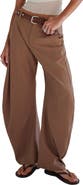 Free People Spotlight Pinstripe Barrel Leg Pants