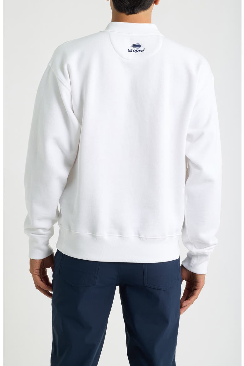 US Open Crest Relaxed Fit Sweatshirt, Alternate, color, WHITE