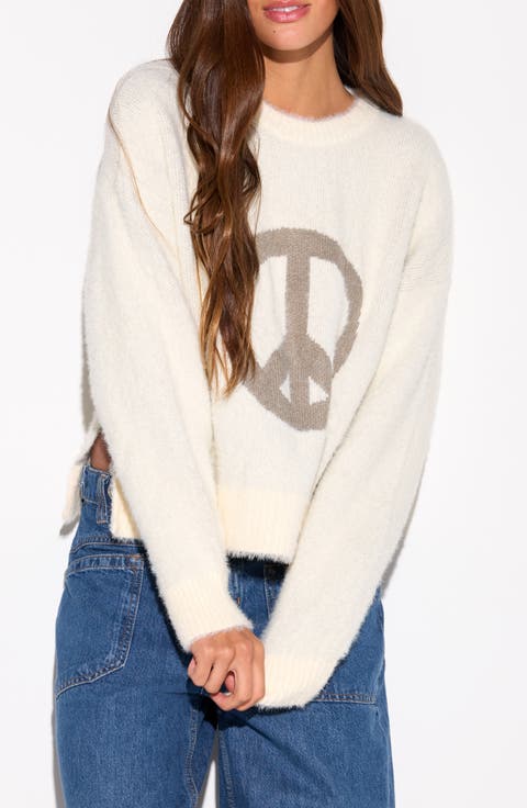 Peace Keats Intarsia Sweater