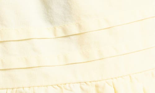 Damson Madder Gabriette Embroidered Eyelet Organic Cotton Miniskirt In Yellow