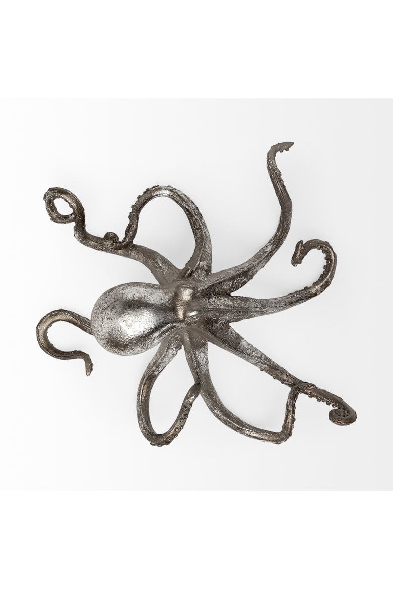 Strafford Silver Resin Octopus, Alternate, color, Silver