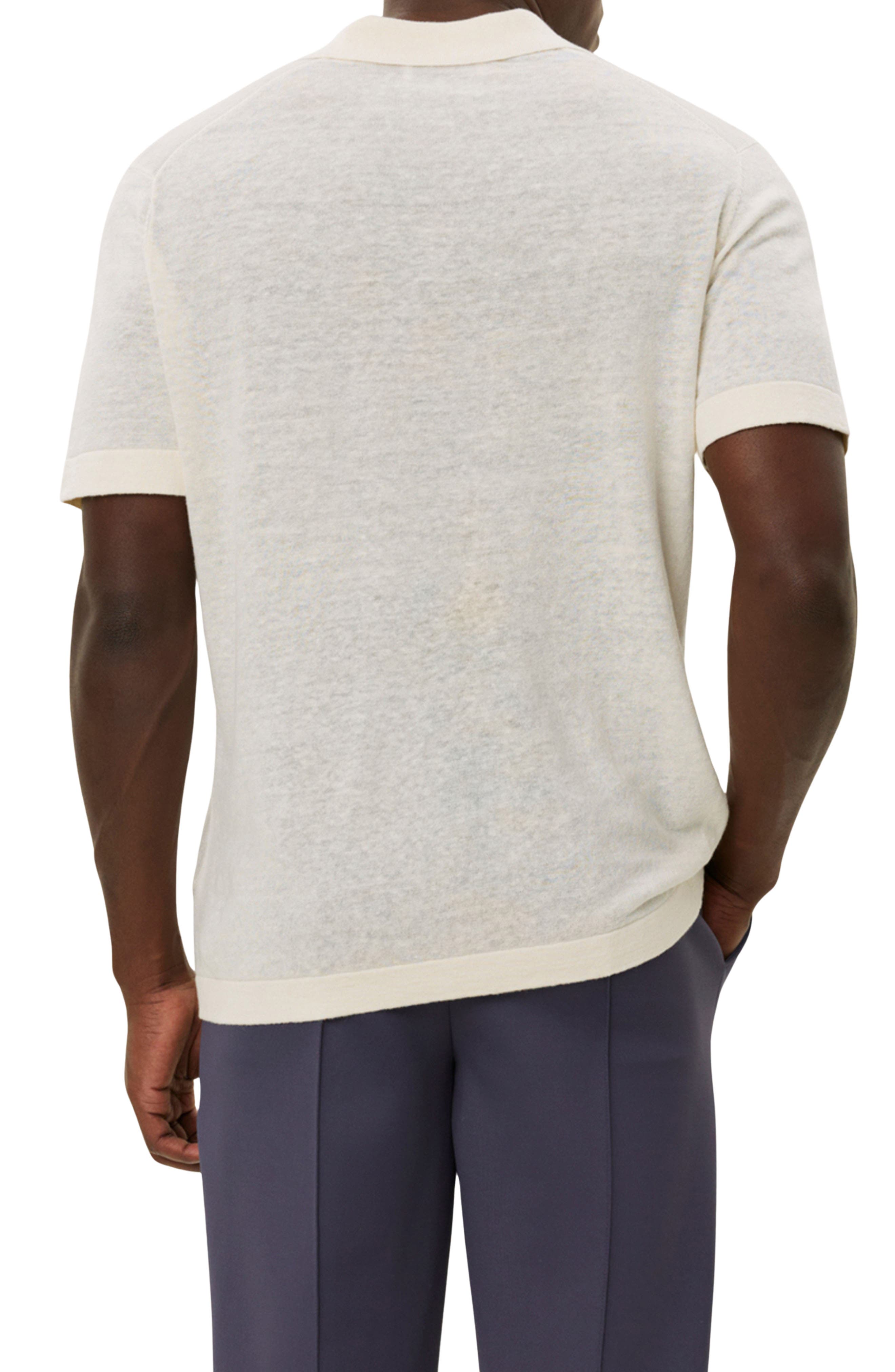 Emmanuel Linen & Cotton Polo Sweater - image 2