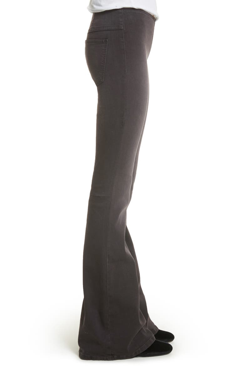 We the Free by Free People Gummy Pull-On Flare Leg Jeans, Alternate, color, BLACK