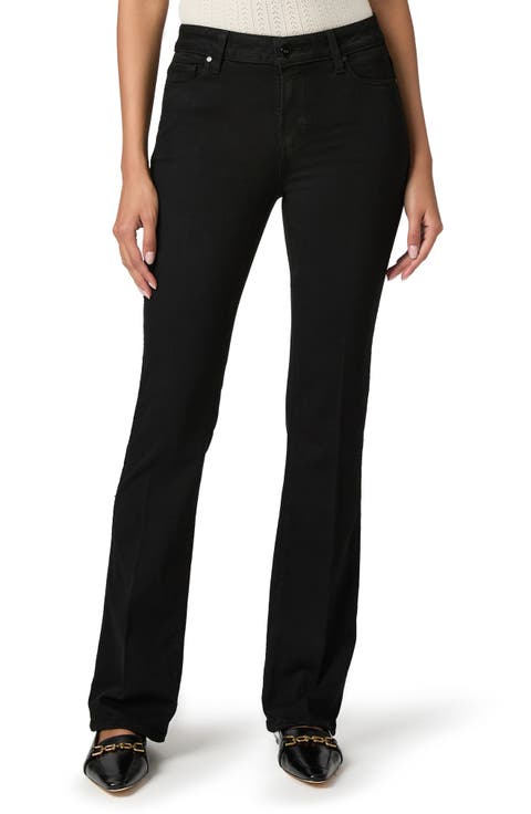 Manhattan High Waist Bootcut Jeans (Black Shadow)