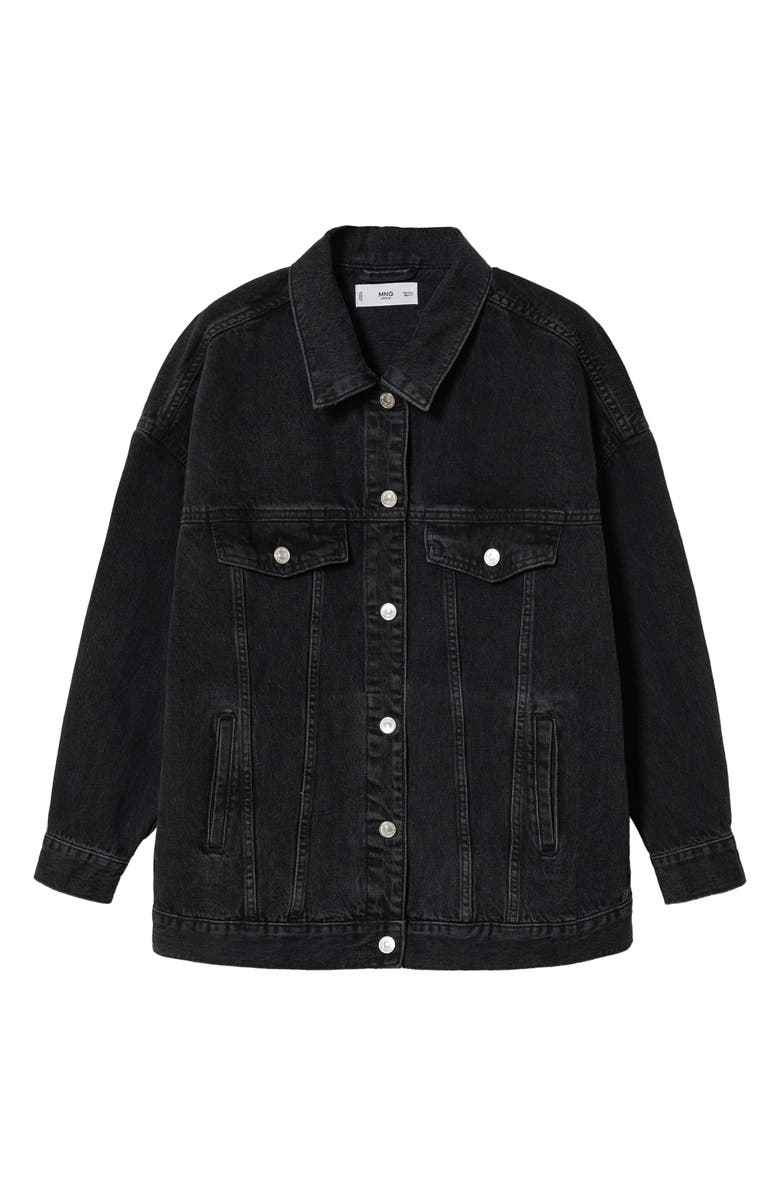 MANGO Oversize Denim Jacket, Alternate, color, 