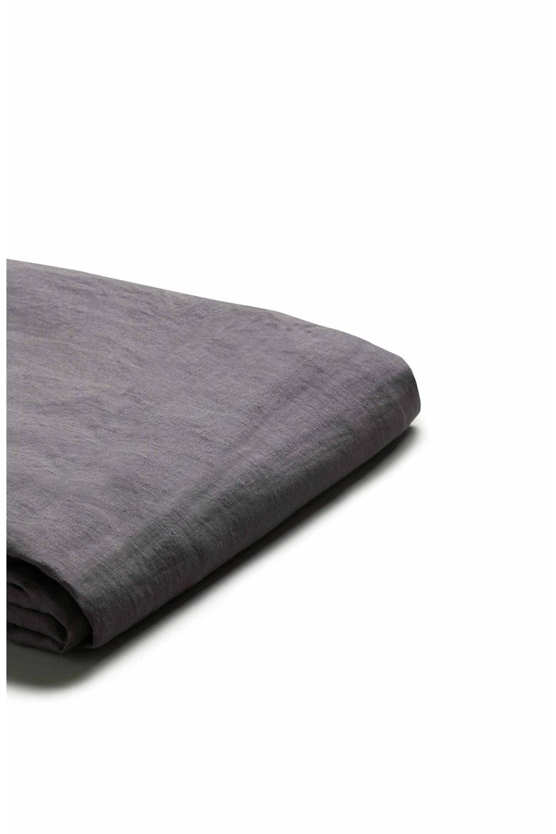 Linen Duvet Cover, Main, color, CHARCOAL GRAY