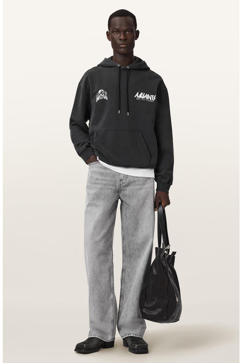 Chromium Graphic Hoodie, Alternate, color, WASHED BLACK