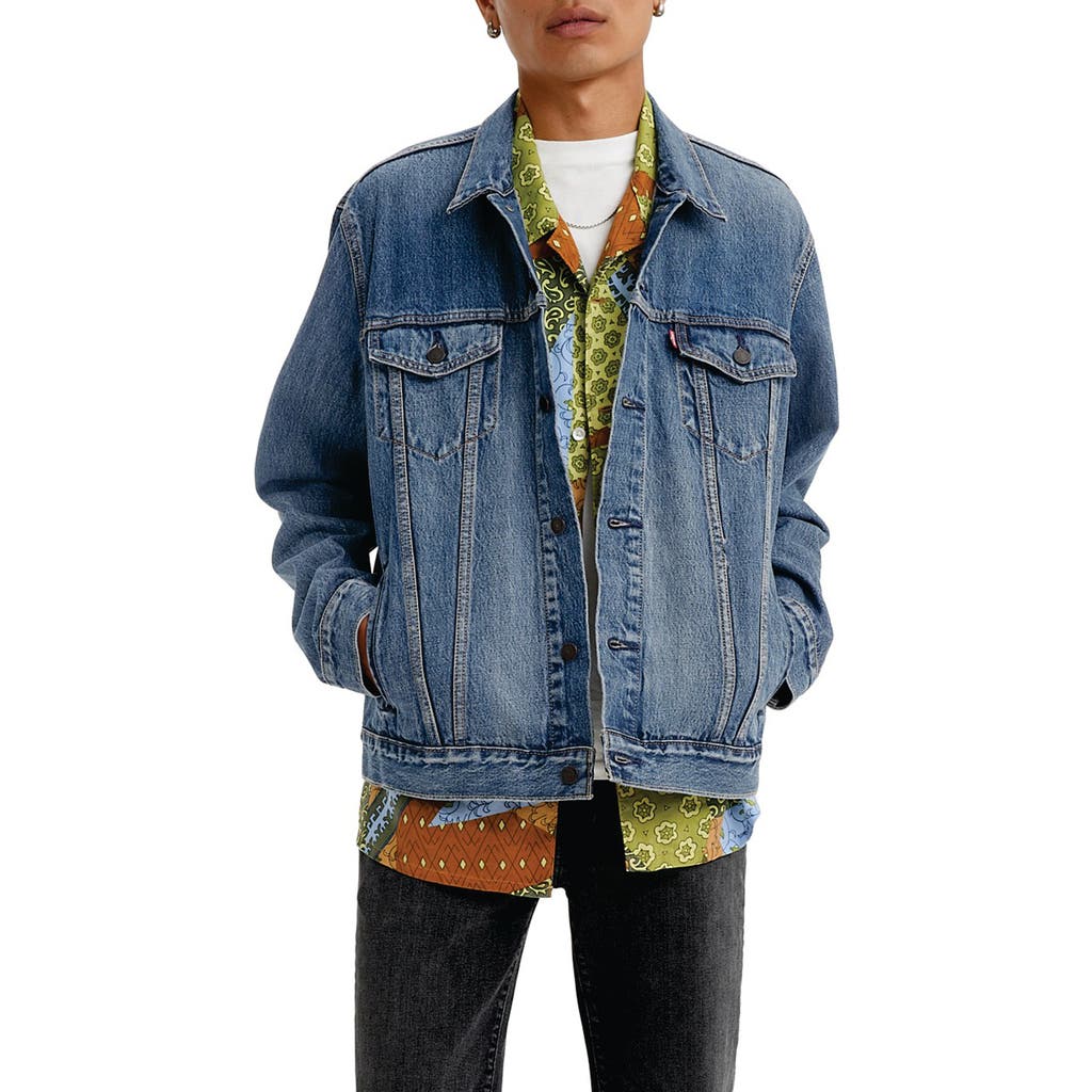 levi's Relaxed Fit Trucker Jacket in Skyline Trucker at Nordstrom, Size Medium
