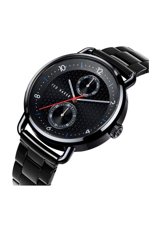 Ted Baker London Brixam Multifunction Bracelet Watch, 42mm In Black