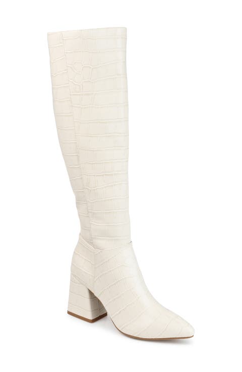 Landree Vegan Leather Block Heel Boot (Women)